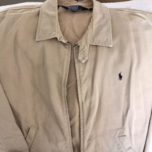 Polo Jacket light weight (tan-khaki)  Size L